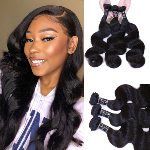 XYS Hot Selling Bodywave Bundles 100% Unprocessed Virgin Human Hair Extensions 3 Bundles For Deal