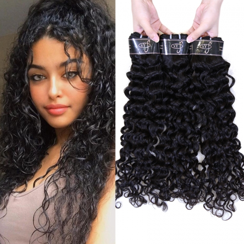 XYS Hot Selling Italian wave bundles 100% Unprocessed Virgin Human Hair Extensions