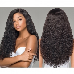 XYS Italian Wave  Frontal  Lace  Wig 100% Unprocessed Virgin Human Hair Extensions